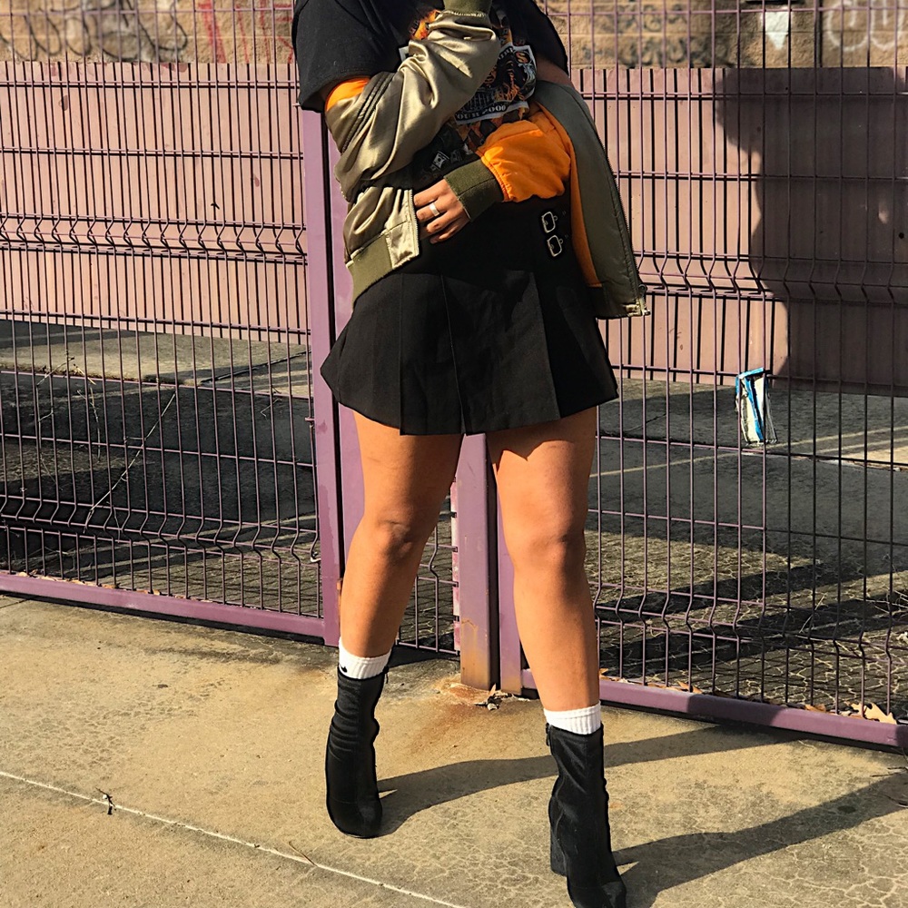 ASOS Pleaded circle skirt.